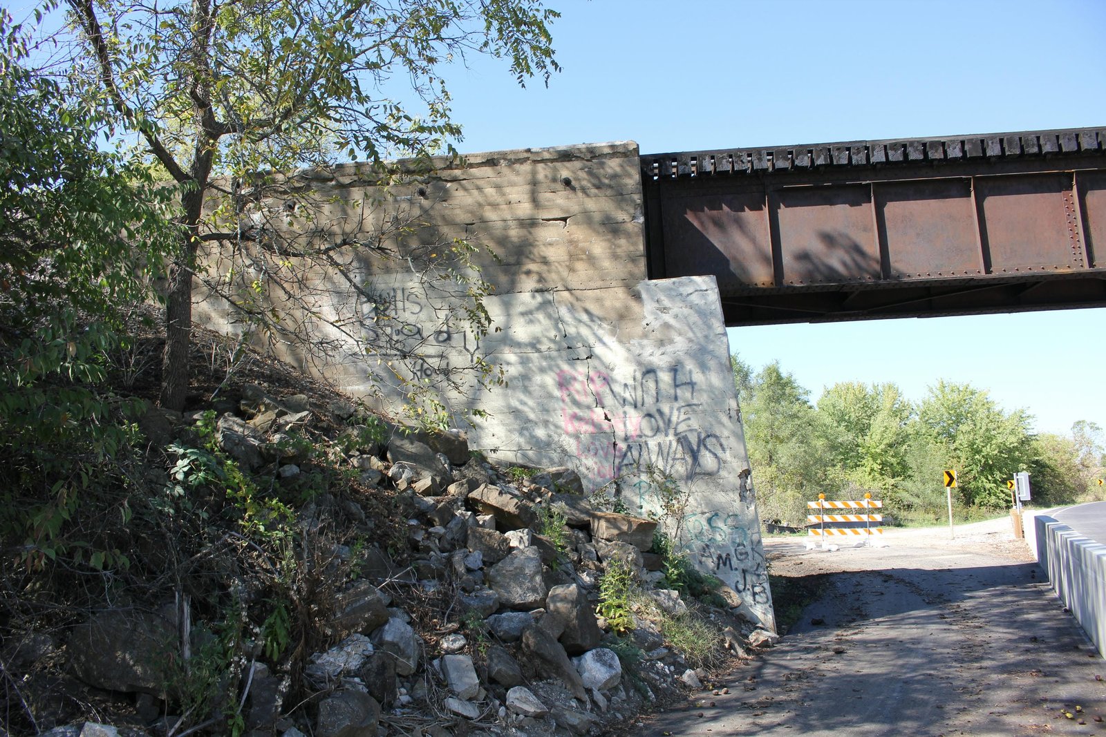 West abutment